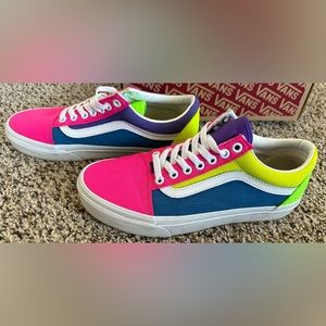 Multicolor Neon Vans
